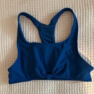 no boundaries racer back bikini top with knot on the front women’s size medium